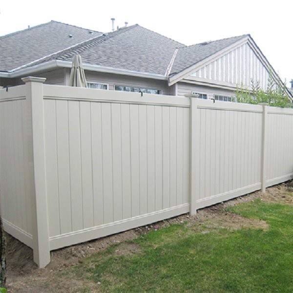 Customized white vinyl fence panels (3)