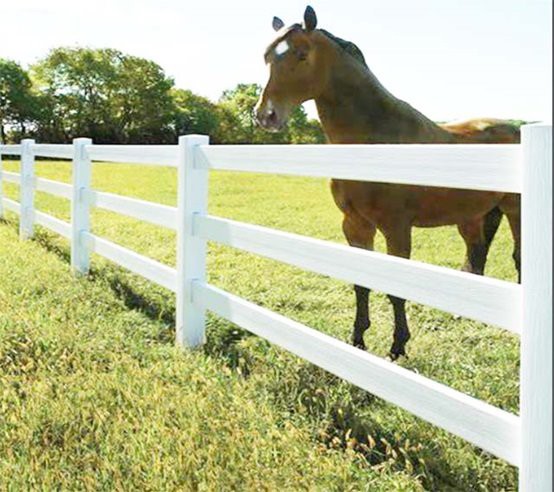 Customized 3rail PVC Horse Fence (11)